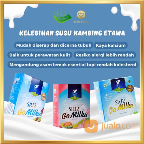 Go Milku SR12 Susu Kambing Etawa Bubuk Susu Alergi Anak BPOM 200gr