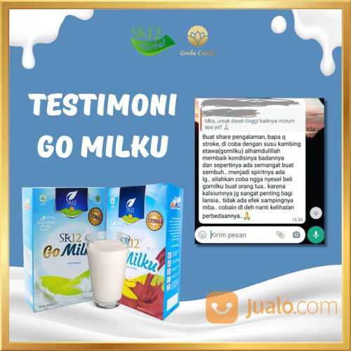 Go Milku SR12 Susu Kambing Etawa Bubuk Susu Alergi Anak BPOM 200gr