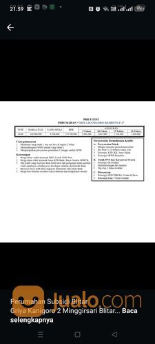 Perumahan Minggirsari Kanigoro blitar