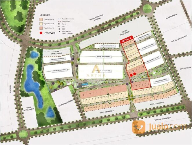 Kavling Siap Bangun Cluster Xandari 2 Summarecon Bandung