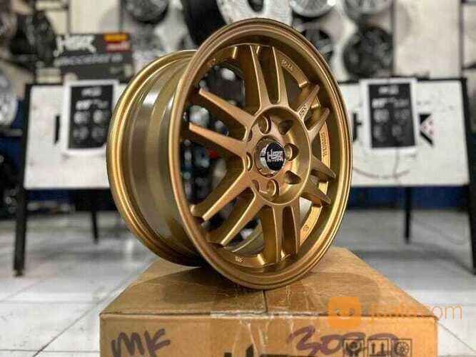 PELEK RACING JDM R14 WARNA BRONZE VELG HSR RING 14 DOBEL PCD 4 PELEK MOBIL SURABAYA WHEELS KINGDOM