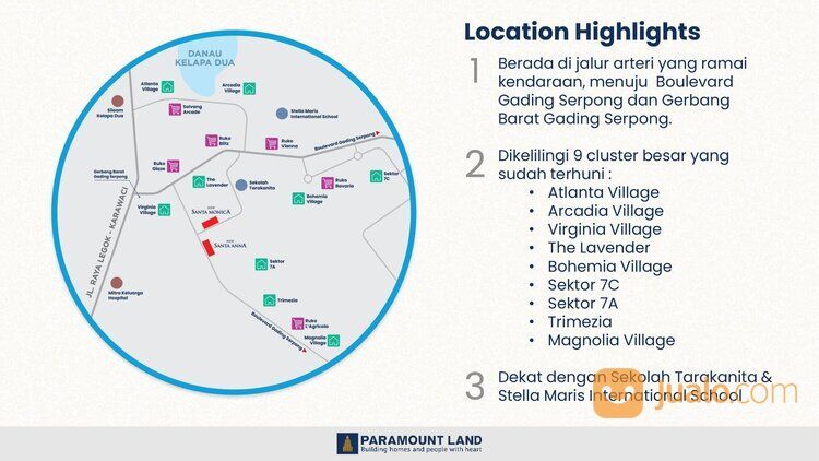 Ruko Santa Monica Gading Serpong