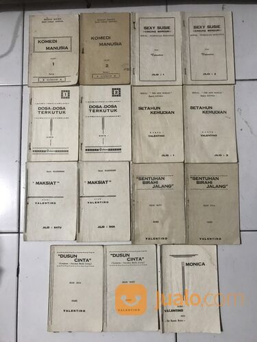 8 judul stensil dewasa karya Valentino dan Gideon, tahun 1970an