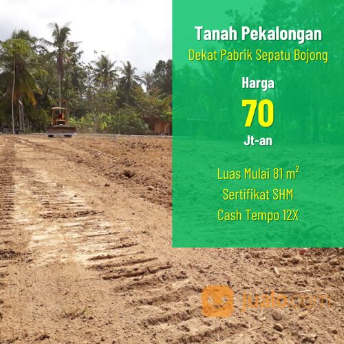 Sebelah Timur dari Pabrik Sepatu Bojong, Tanah Pekalongan, Cocok dibuat Kost-Kostan