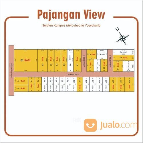 3 menit Jl.Jogja-Wates KM 9, Tanah Pajangan Bantul