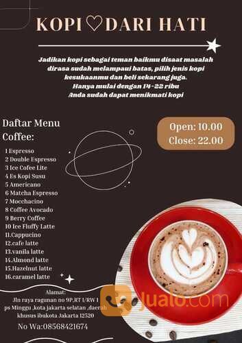 TERNYAMAN tempat ngopi terdekat dijakarta selatan, hub 0856-8421-674 untuk diskon menarik