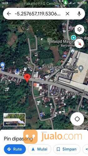 Lahan 18 Ha poros jl. Malino depan PT. Mayora.