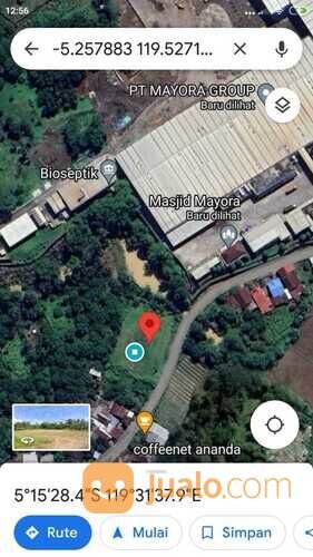 Lahan -+5 Ha belakang PT. Mayora Pakkatto.