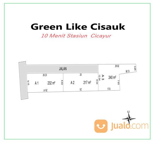 Tanah Kavling Murah di Cisauk Tangerang 2 Jt-an Dekat Stasiun Cicayur