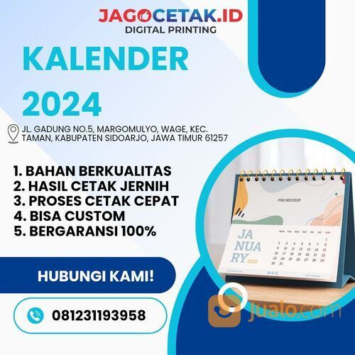 Terlaris, WA 0812-3119-3958 bikin Kalender A2 Jagocetak.id