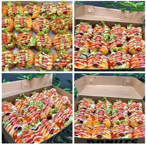 paper lunch box kraft size S kemasan cake, kemasan donat harga per 10