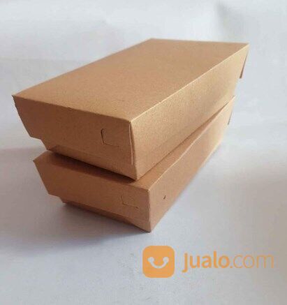 lunch box paper size L 20x13x5 kemasan makanan, kemasan dimsum harga per 10