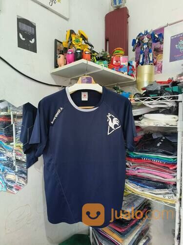 Kaos Le Coq Sportif Biru Dongker Small Logo Putih