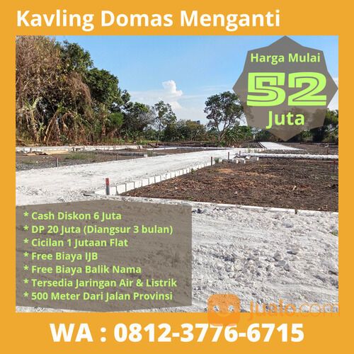 Kavling Siap Bangun Domas Menganti