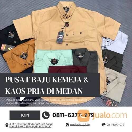 Premium, WA 0811-6277-979, Supplier Kemeja Pria Distro Lengan Panjang di Pontianak, Ommi Store