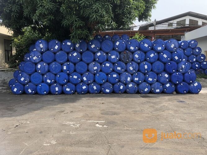 Tong drum plastik biru tebal bekas