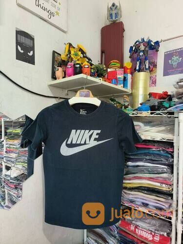 Kaos Nike Biru Dongker Big Logo Center