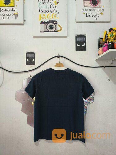 Kaos Nike Biru Dongker Big Logo Center