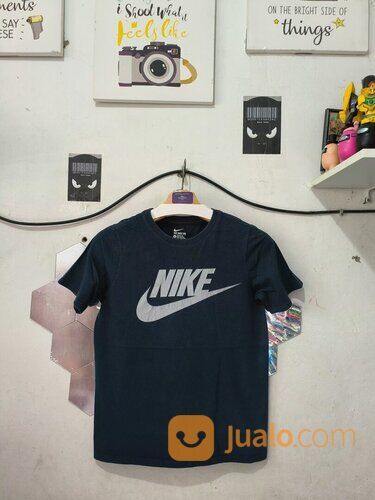 Kaos Nike Biru Dongker Big Logo Center