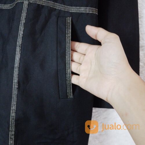 Preloved Jaket Parasut Pria warna hitam ID 16