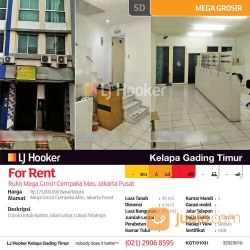 Ruko Mega Grosir Cempaka Mas, Jakarta Pusat