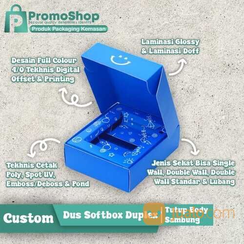 Cetak Box Hampers Kardus Softbox Bahan Duplex Packing Kotak Dus Besar Custom