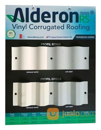 Atap Alderon RS Greca Singlewall 6 Meter