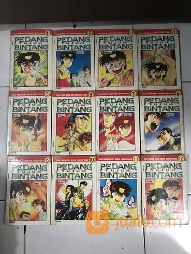 Buku komik manga: Pedang Tujuh Bintang (lengkap 12 buku tamat), Elex Media, 1990an