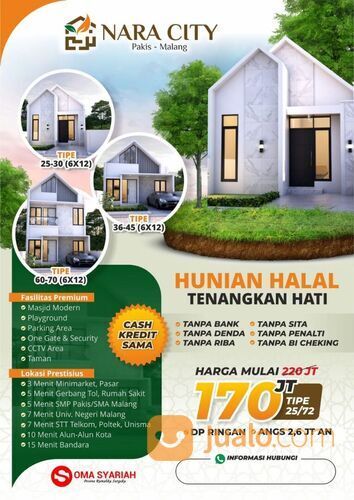 Rumah Murah Syariah Nara City Pakis Kota Malang