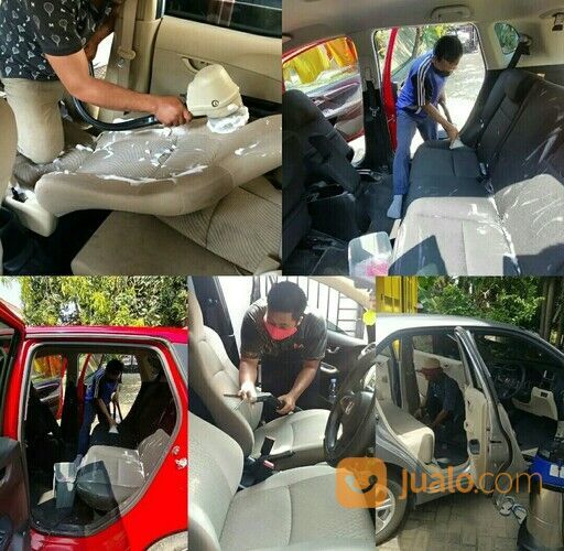 cuci jok mobil bekasi timur regency terbaik / jasa laundry sofa springbed murah bersih garansi
