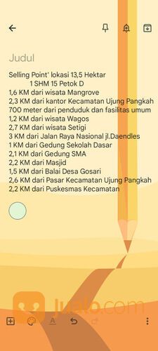 Tanah 20 Hektar Nol Jalan Raya lebar Siap Pakai Tanpa Menguruk Harga Istimewa