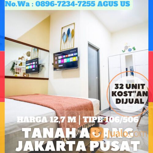 Kost Kosan Tanah Abang Jakarta Pusat 32 Kamar Tidur