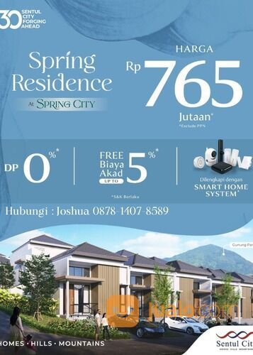 RUMAH STRATEGIS DI SENTUL CITY HARGA 700 JUTA AN