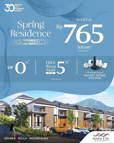 RUMAH STRATEGIS DI SENTUL CITY HARGA 700 JUTA AN