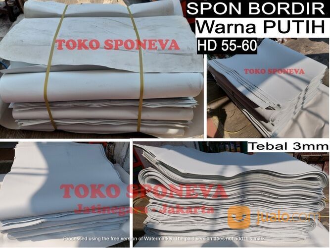 SPON BORDIR TIMBUL KUNING T 3mm - Mudah Sobek