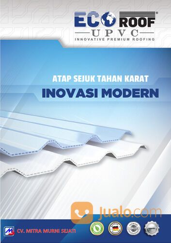 Atap Ecoroof Double Layer warna putih panjang 4 meter | Kota Surabaya Jawa Timur