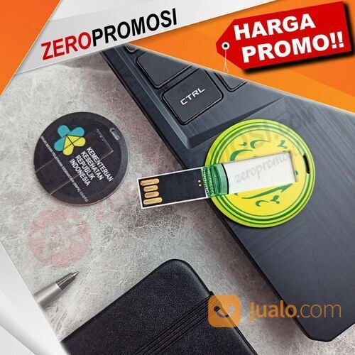 Souvenir Mini Flashdisk Unik FDCD14 Kartu Bulat