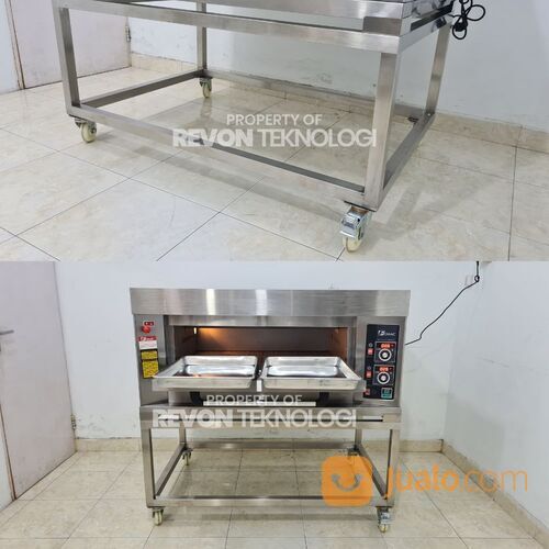 Oven Gas Deck 2 Loyang Otomatis Pemanggang Roti Dapur Bakery Spesialis Di Padang