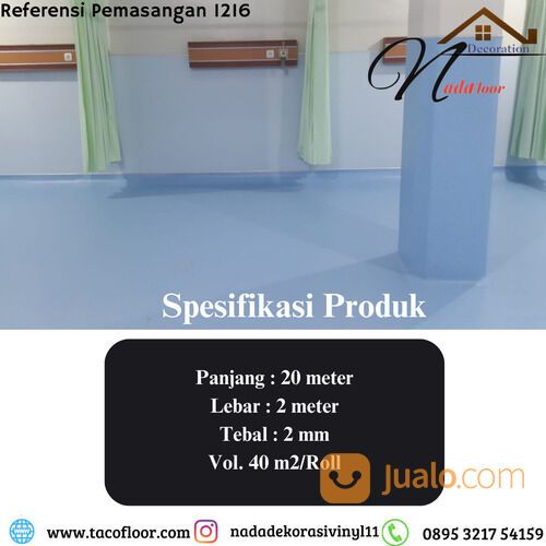 karpet vinyl roll lg medistep origin anti bakteri 2 mm