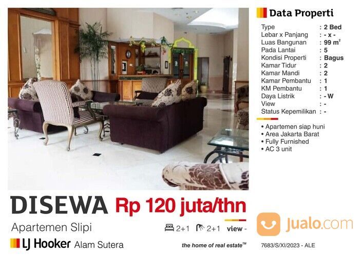 Apartemen Slipi daerah Slipi Jakarta Barat