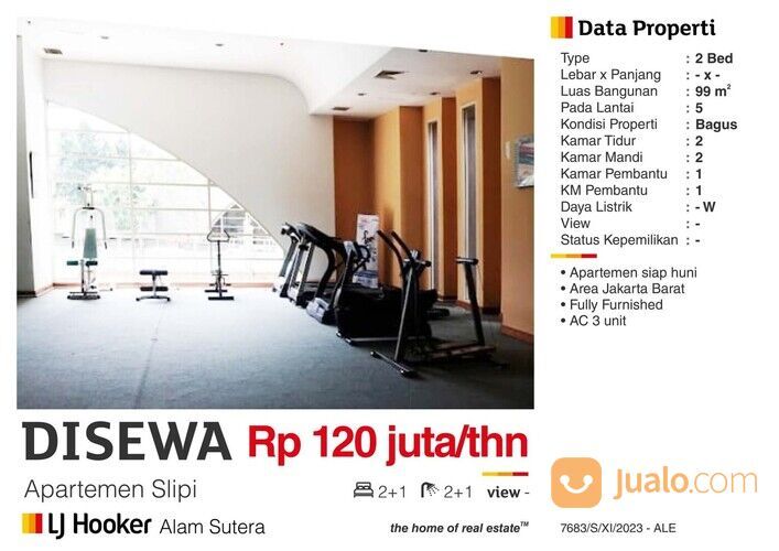 Apartemen Slipi daerah Slipi Jakarta Barat