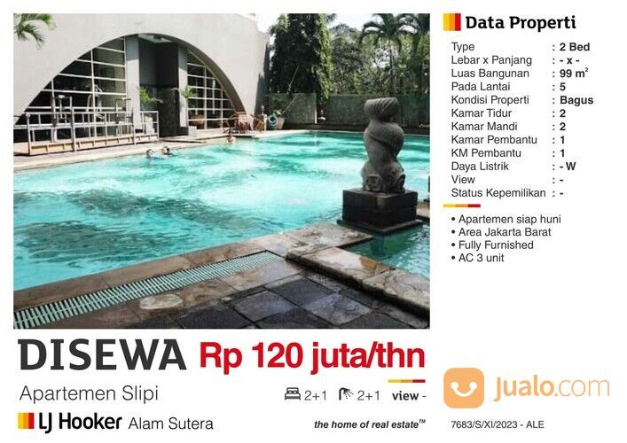 Apartemen Slipi daerah Slipi Jakarta Barat