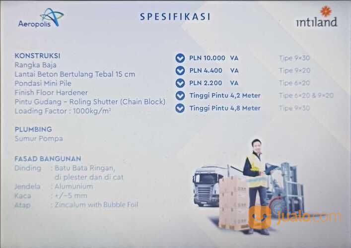Gudang Siap Pakai Aeropolis Technopark Tangerang