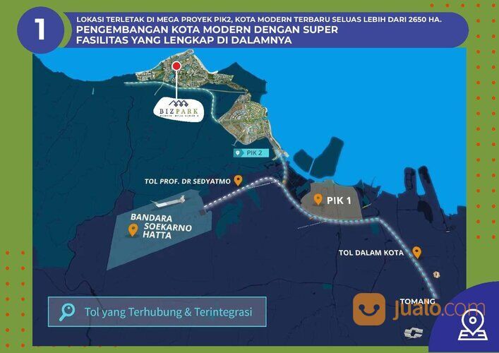 Pergudangan BizPark PIK 2 Lokasi Strategis