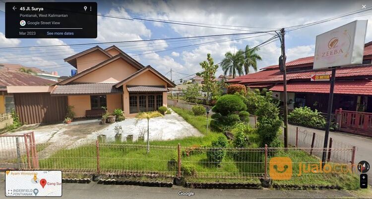 Rumah Jl Surya Pontianak, Tanah Luas, Lokasi Sangat Strategis