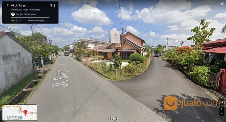 Rumah Jl Surya Pontianak, Tanah Luas, Lokasi Sangat Strategis