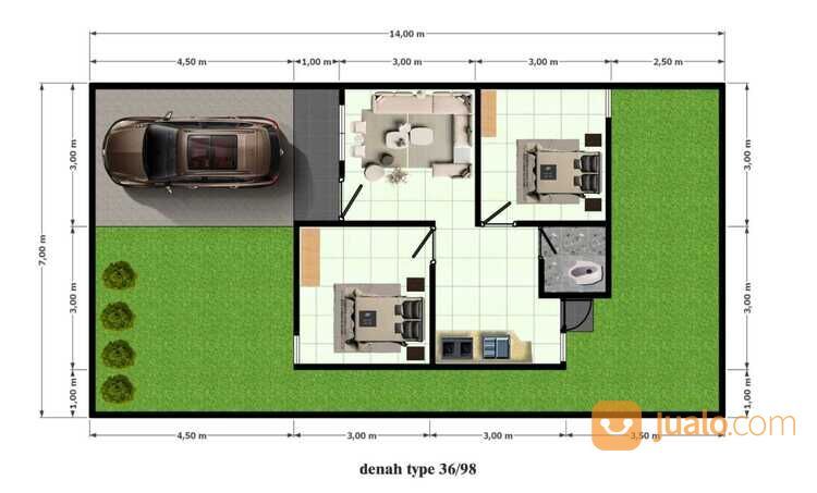 Rumah Subisidi depan RS Hermina Kendari
