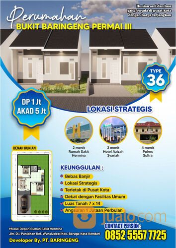 Rumah Subisidi depan RS Hermina Kendari