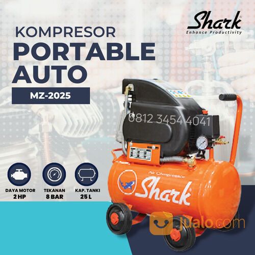 Air Compressor Listrik Shark 2 HP Kompresor Angin 2hp portable MZ20-25