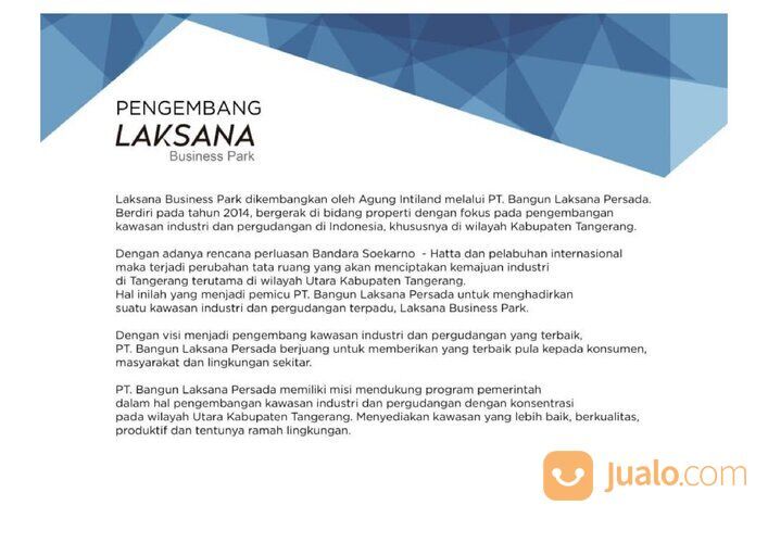 Gudang Industri Laksana Business Park Tangerang